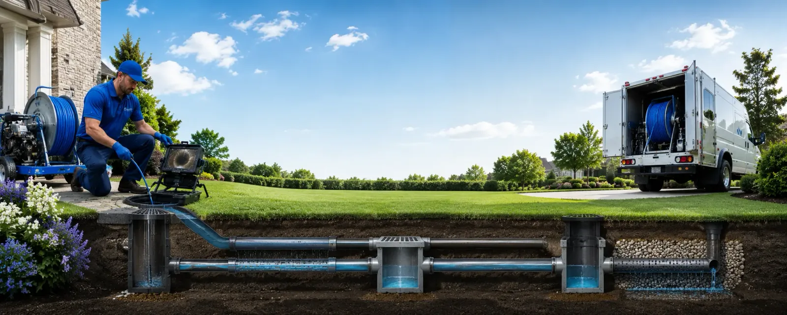 Outdoor drain cleaning information for Floris, IA